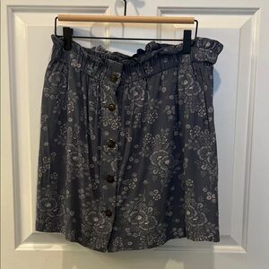 Madewell Floral Button-Down Skirt